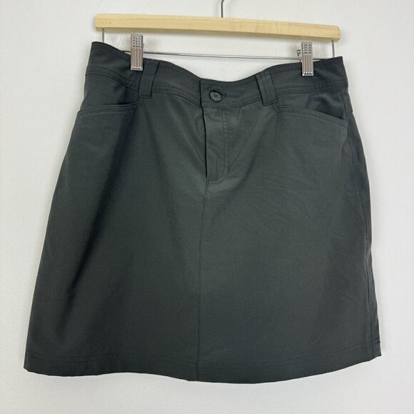 Eddie Bauer Woman’s  Outdoor Hiking Skirt Skort Gray Size 6 Built In Shorts - Picture 1 of 6